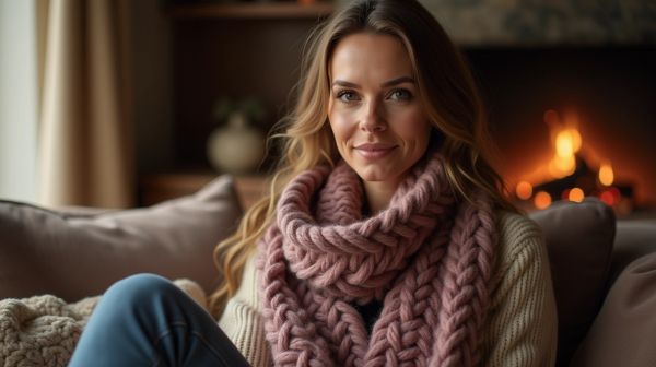 Dites adieu au froid avec une écharpe en cachemire douce et élégante